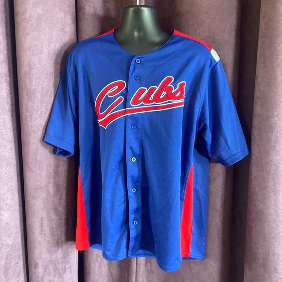 chicago cubs button up jersey